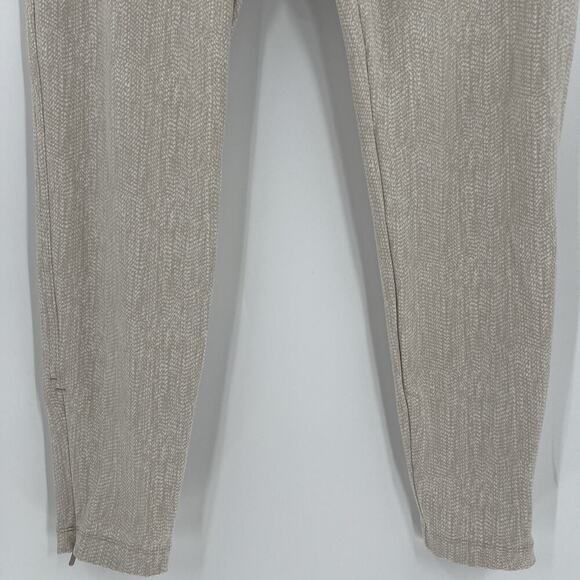 Athleta Delancey Skyline Tight Braiden Cream Textured Pull On Pants Size Large - Picture 6 of 12